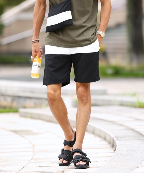 GIVENCHY ブラックショートパンツ　水着　水陸両用 GIVENCHY（ジバンシィ） スイムウェア BMA00N1453 メンズ ショート