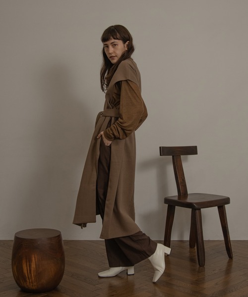 トップス lawgy gown roll vest gown roll vest（ベスト）｜lawgy（ラウジー）のファッション