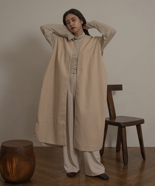 lawgy（ラウジー） ベスト ジレ gown roll vest レディース : ZOZOTOWN