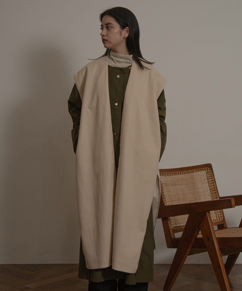 ベスト/ジレ lawgy gown roll vest lawgy（ラウジー） ベスト ジレ gown roll vest レディース : ZOZOTOWN