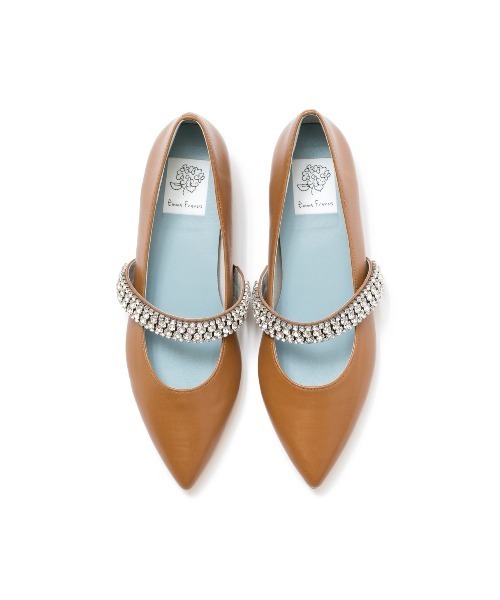 パンプス ポインテッドトゥ フラット ビジューベルト : ZOZOTOWN Yahoo