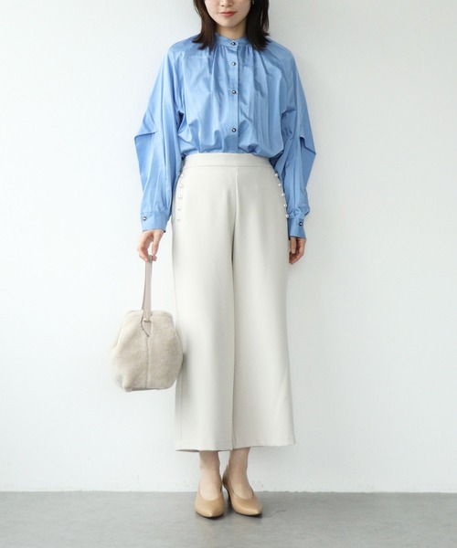 ガウチョ　ブルーノ　そん Jines（ジネス） パンツ パール付ガウチョパンツ レディース