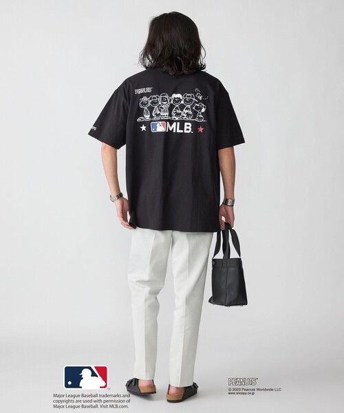 SNOOPY tシャツ Tシャツ *SHIPS: スヌーピー × メジャーリーグ