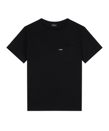 【関税込み】A.P.C. ブラック マイクロロゴ ボクシー Tシャツ A.P.C.: ブラック マイクロロゴ ボクシー Tシャツ | SSENSE 日本