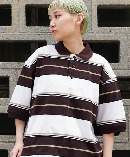 Cal Top（キャルトップ） ポロシャツ STRIPE POLO SHIRTS ボーダー