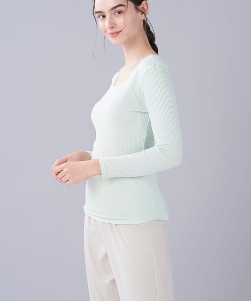 une nana cool（ウンナナクール） インナーシャツ 肌着 綿100% リブ