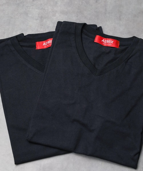 B.I.D. tシャツ 2P SET” VネックTシャツ レディース メンズ