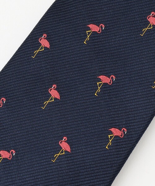 Drake’s ネクタイ　フラミンゴ柄 J.PRESS ネクタイ 「J.PRESS STEPHEN WALTERS COLLECTION