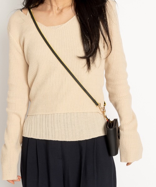 SILNA minacolo 財布 ネックストラップ付 2つ折り財布