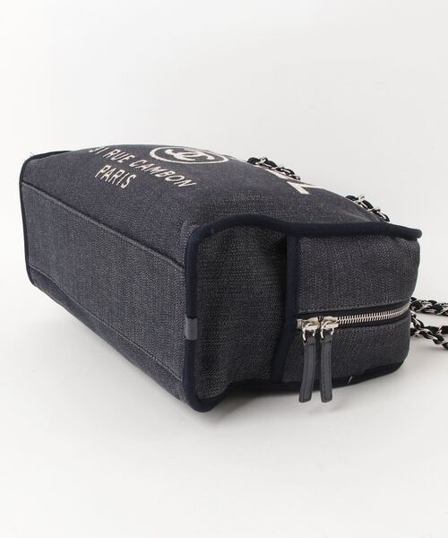 CHANEL 「CHANEL」 ドーヴィル ボーリングバッグ - ネイビー
