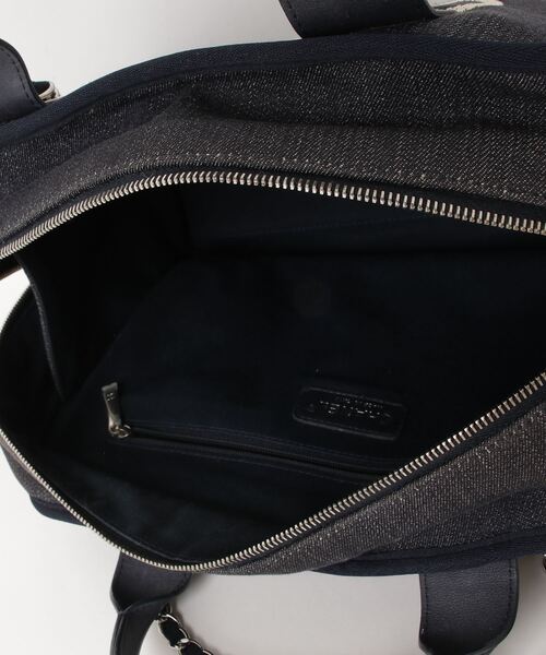 CHANEL（シャネル） ドーヴィル ボーリングバッグ - ネイビー