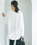 tシャツ コットンレイヤードカットソー レディースの詳細画像3