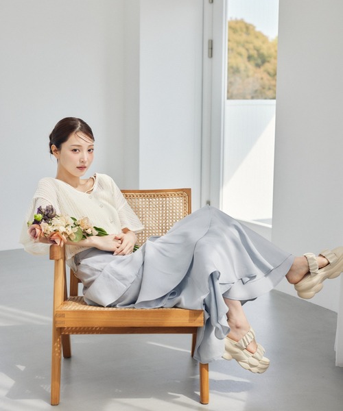 カーディガン 「追加1」ラッセルレースアンサンブルSS　104216 レディース mysty woman カーディガン 「追加1」ラッセルレースアンサンブル