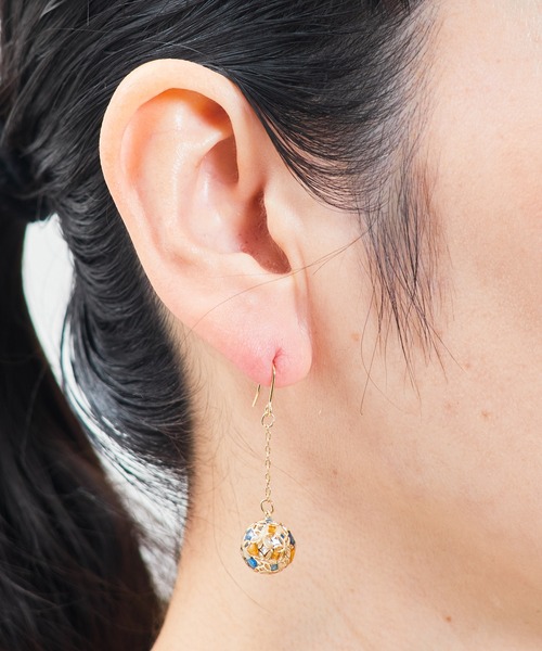 Lenue(レヌー)☆香りジュエリー☆ MOROCCO.G ピアス_3色♪ Zoule ピアス ゾーラ：モロッカンシリーズ MOROCCAN ball-P