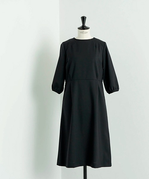 D ワンピース ブラックフォーマルワンピース（春夏用 ポリエステル