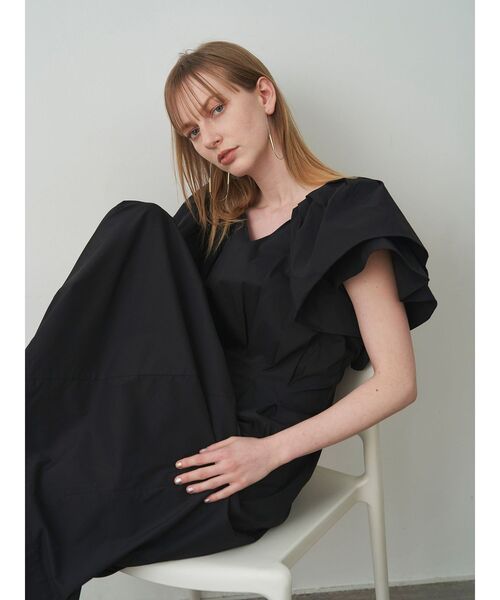 ELENDEEK ワンピース バルーンタックスリーブワンピース : ZOZOTOWN  