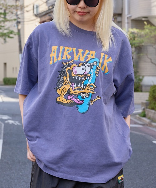 tシャツ 「AIRWALK」エアウォーク 半袖プリントTシャツ ピグメント加工