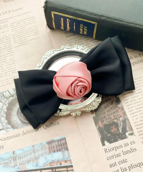 WEGO（ウィゴー） ヘアクリップ WEGO/BIGローズリボンバレッタ