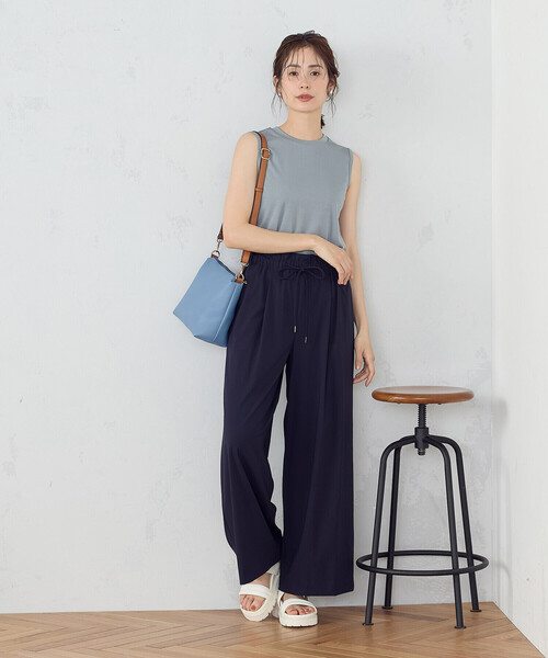 COMME CA ISM パンツ レーヨンナイロンヴィンテージ ドロスト