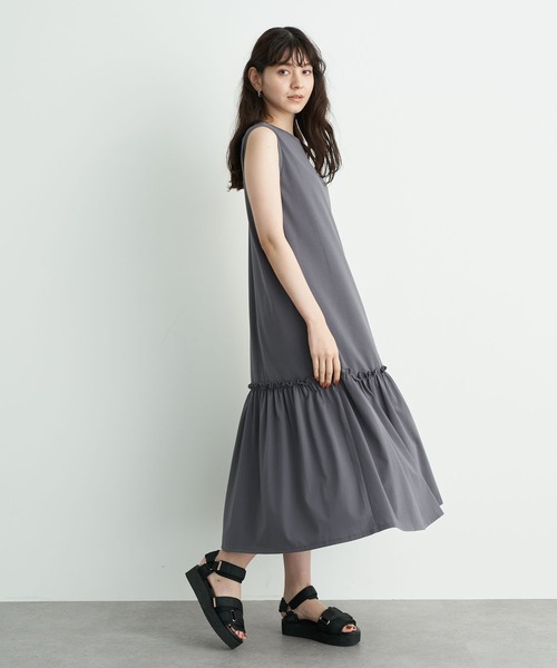 YECCA VECCA」 ノースリーブワンピース FREE グレー レディース  