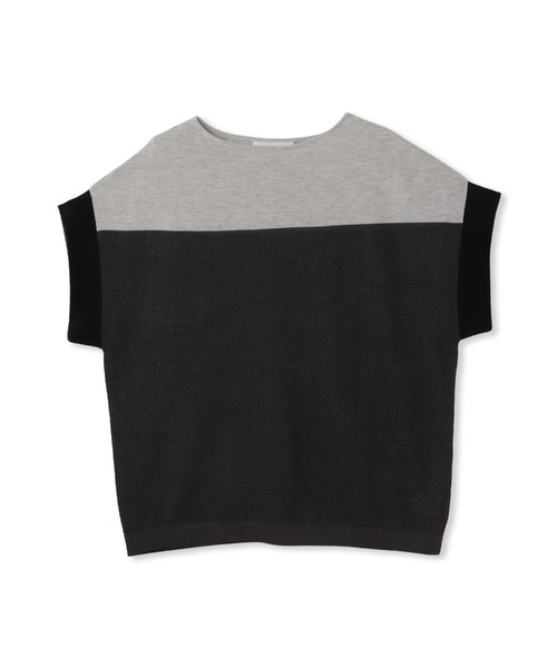 ニット セーター UVカット配色ハイゲージニットPO「手洗い可能」 レディース MAYSON GREY ニット セーター UVカット配色ハイゲージニットPO
