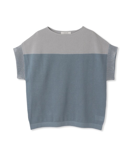 MAYSON GREY ニット セーター UVカット配色ハイゲージニットPO