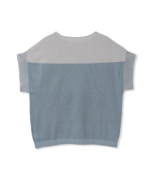 MAYSON GREY ニット セーター UVカット配色ハイゲージニットPO