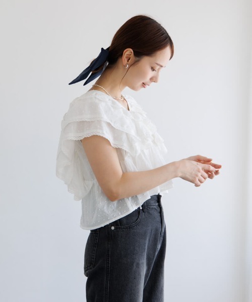 ハーモニーフラワーブラウス flower（ファッション） ブラウス シャツ バタフライブラウス