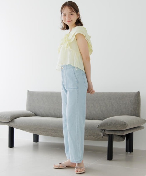 ブラウス シャツ Swift Butterfly Applique Mesh Shirt レディース flower（ファッション） ブラウス シャツ バタフライブラウス