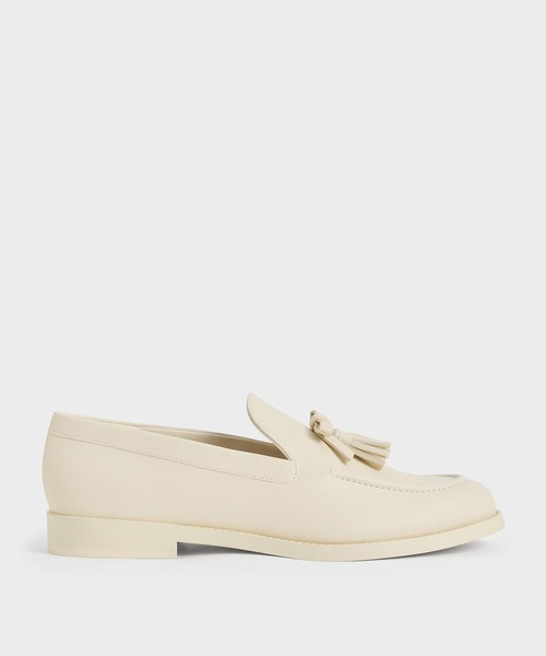 CHARLES ＆ KEITH（チャールズ&キース） ローファー ボウ タッセル