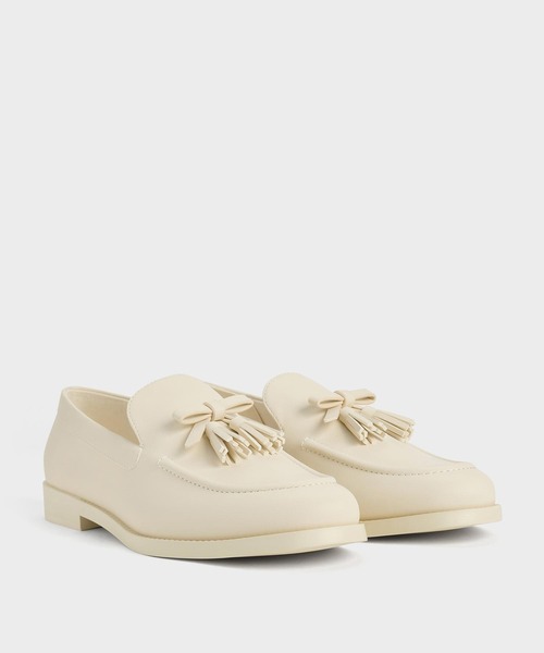 CHARLES ＆ KEITH（チャールズ&キース） ローファー ボウ タッセル
