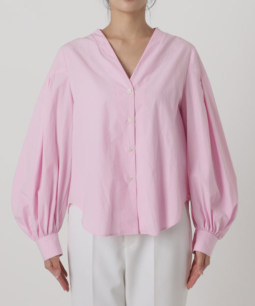 NOBLE（ノーブル） ブラウス シャツ 「My Policy Shirt」ウォッシュド 