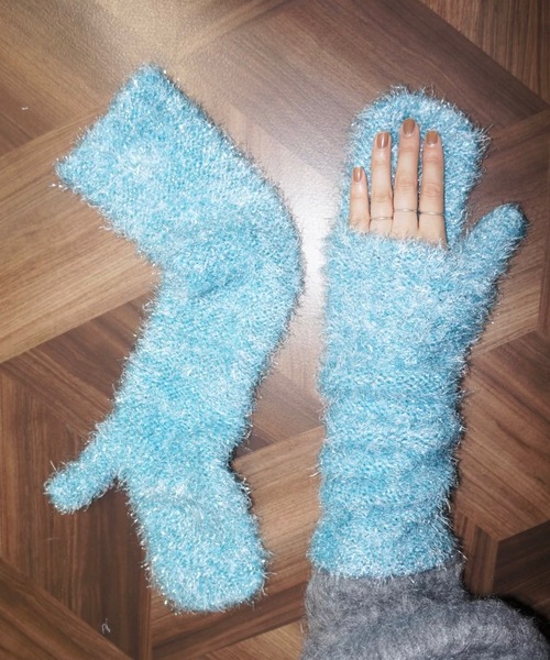 musubore  ミトン　手袋 musubore 手袋 glitter mitten arm cover / ミトンアームカバー