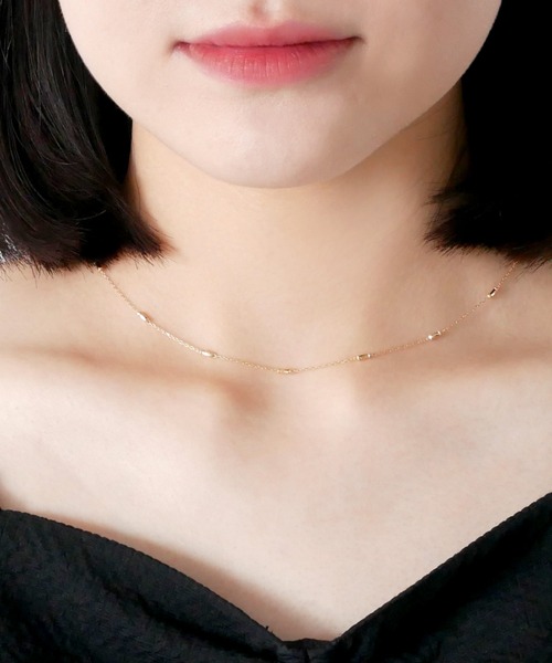 ネックレス K10YG チェーン ネックレス レディースの画像