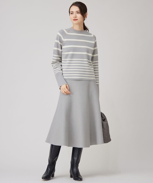 自由区　ウールミラノボーダー ニット 自由区 ニット セーター ウールミラノボーダー レディース : ZOZOTOWN