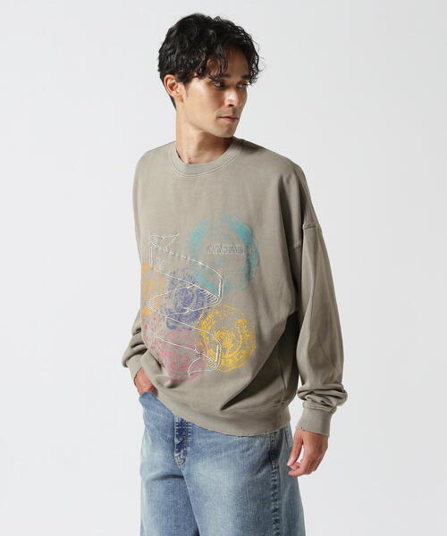 LUSOR トレーナー スウェット LUSOR（ルーソル）PIGMENT SWEAT STAMP