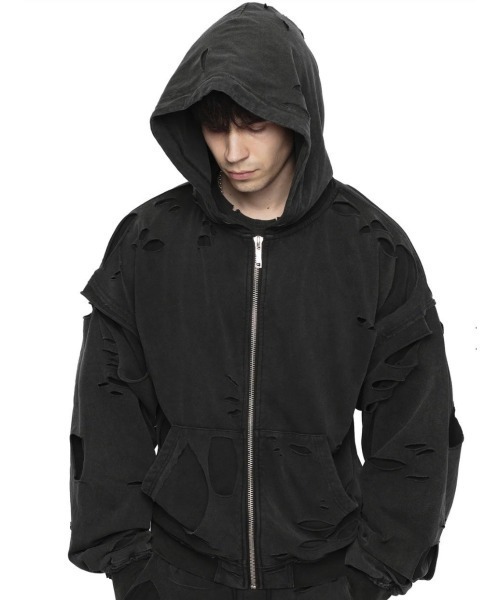 Racer Worldwide レーサーワールドワイド RACER WORLDWIDE パーカー 「RACER WORLDWIDE」Distressed 2 Layer