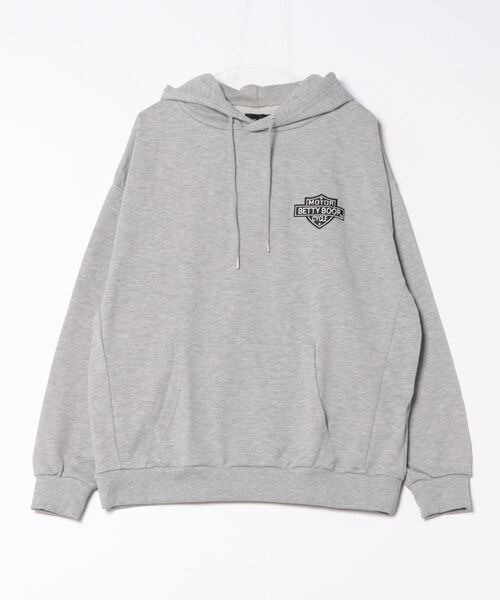 Pretty Green フェスティバルパーカー フード付き ペストリー柄【M】 BETTY BOOP パーカー Bettyバイク柄BIGプルパーカー(M1