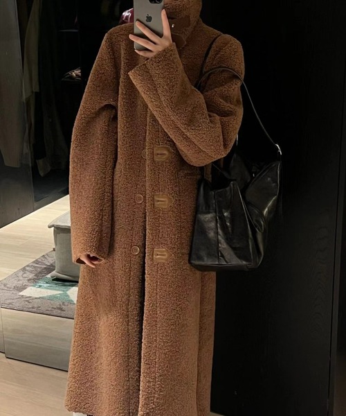 本物✩ムートンコート✩ハイグレード✩柔らか✩軽い✩ファーコート✩ベージュ系 本物✩ムートンコート✩ハイグレード✩柔らか✩軽い✩ファーコート
