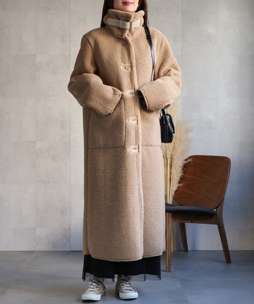 美品♡スタニングルアー テディベア ボア ベルテッドコート ブラウン 2 2025年最新】Stunning lure ボアコートの人気アイテム - メルカリ