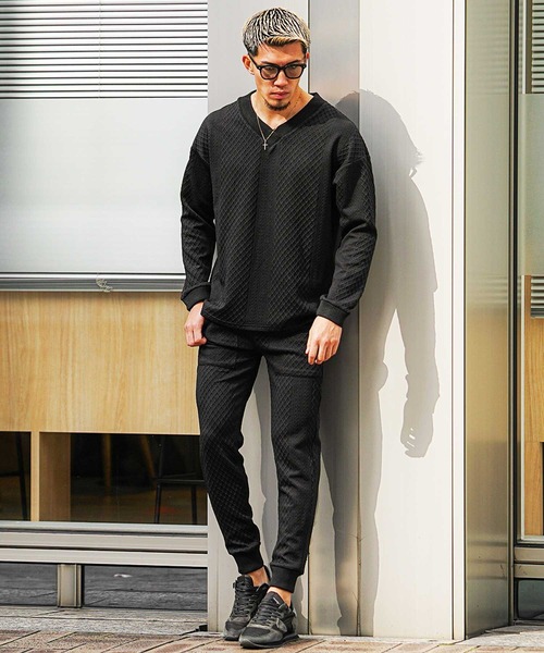 SOMEDIFF tシャツ ルーズシルエットリラックスロンT メンズ