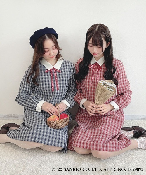 F i.n.t（フィント） ワンピース クレリックチェックワンピース/ハロー