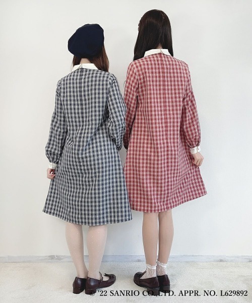 ハローキティ チェックワンピース　ストラップ クレリックチェックワンピース/ハローキティ/F i.n.t [41AE02j008] | F