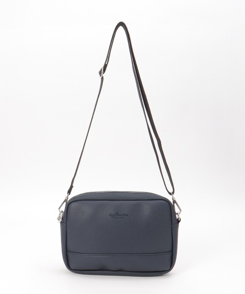   ショルダーバッグ 黒 ikka（イッカ） ショルダーバッグ シュリンクボックスショルダーバッグ