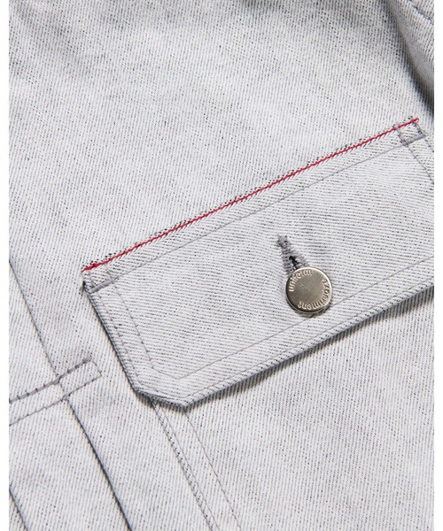 デニムジャケット gジャン WASHED DENIM JACKET メンズ レディースの画像