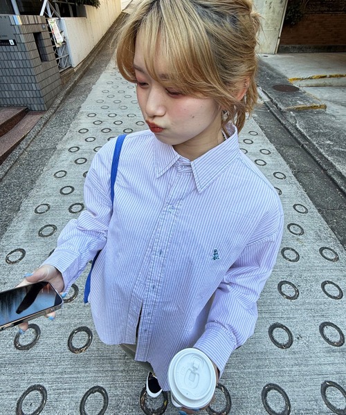 DOUBLE NAME（ダブルネーム） ブラウス シャツ 「m:rex」ミニ恐竜