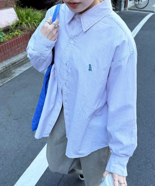 rosymonster✴︎ストライプシャツブルゾン rosymonster✴︎ストライプシャツブルゾン