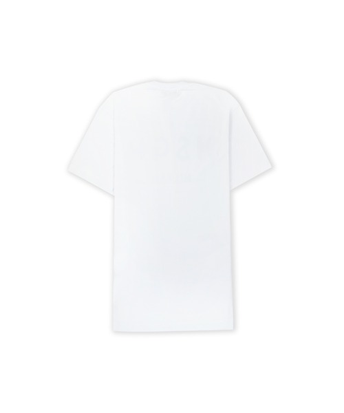 ★MSGM★グリッターブラシドロゴ半袖ワンピース MSGM ワンピース 「NEW」MSGM ブラッシュロゴ Tシャツワンピース