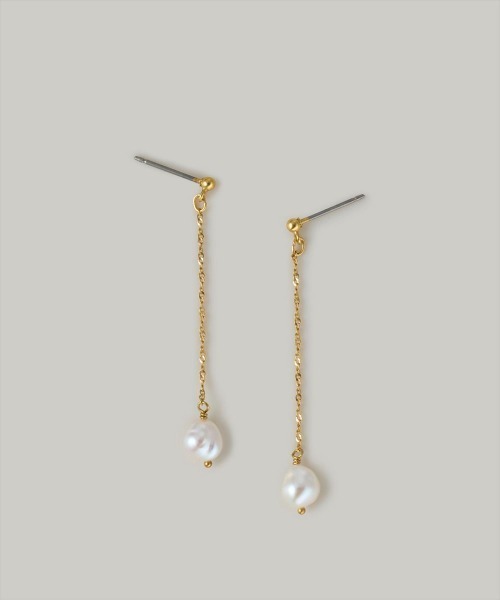 Jolie Toujours（ジョリトゥジュール） ピアス 「K18GP」ロング淡水