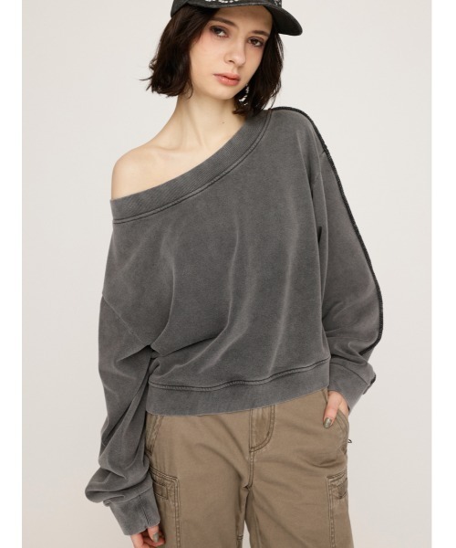SLY トレーナー スウェット 「WEB限定」ONE SHOULDER SW ワン